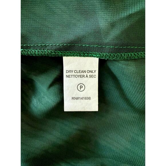 Ramy Brook NWT Lucia Green Floral Smocked Stretch Puff Sleeve Mini Dress Medium - Picture 14 of 14